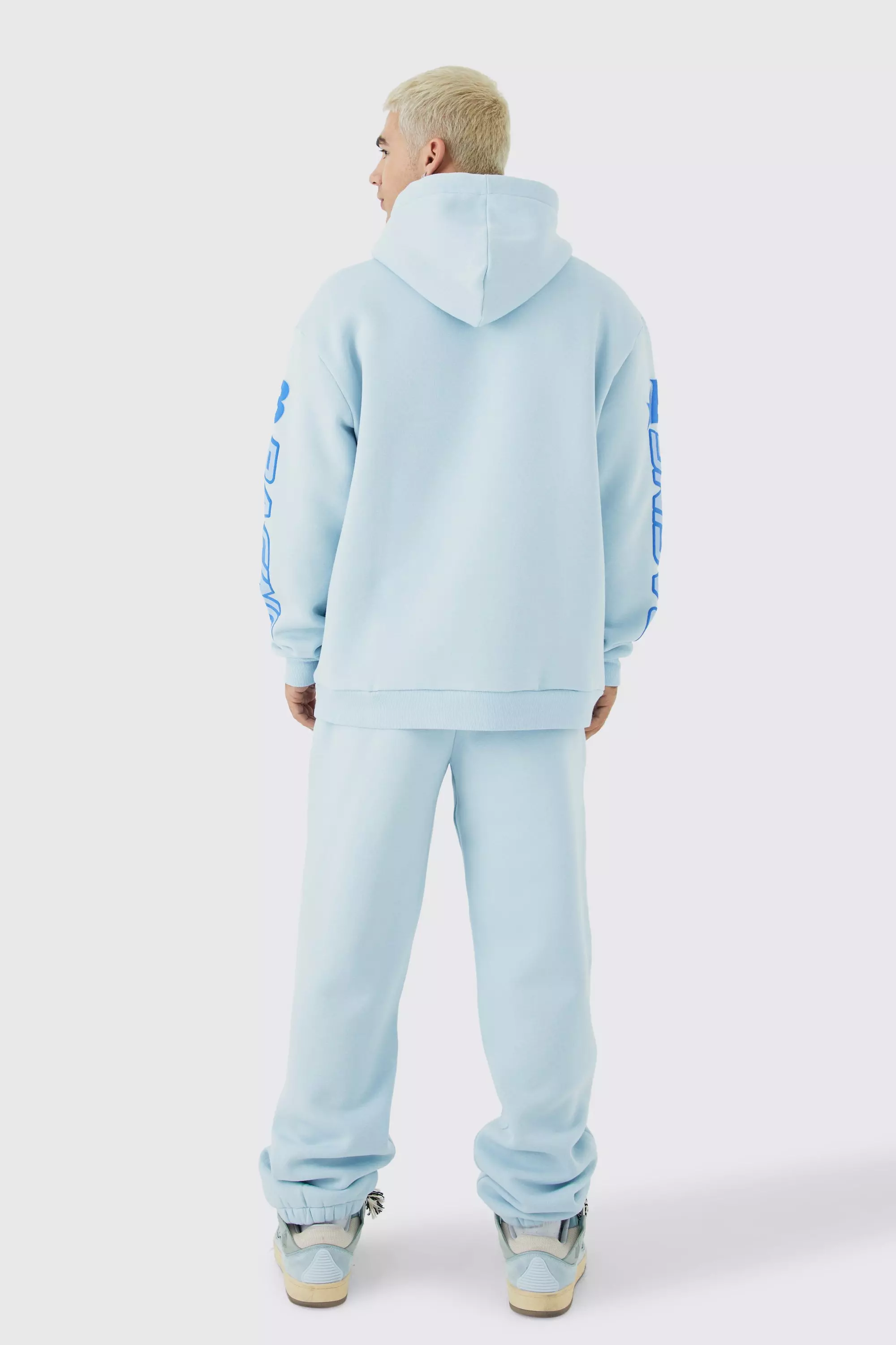 Racing Oversized Hooded Tracksuit boohooMAN USA